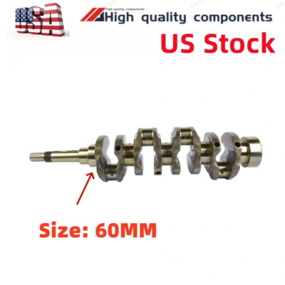 V2203 Crankshaft 60mm For Kubota V2203E V2203B V2203T Engine 17116-23010