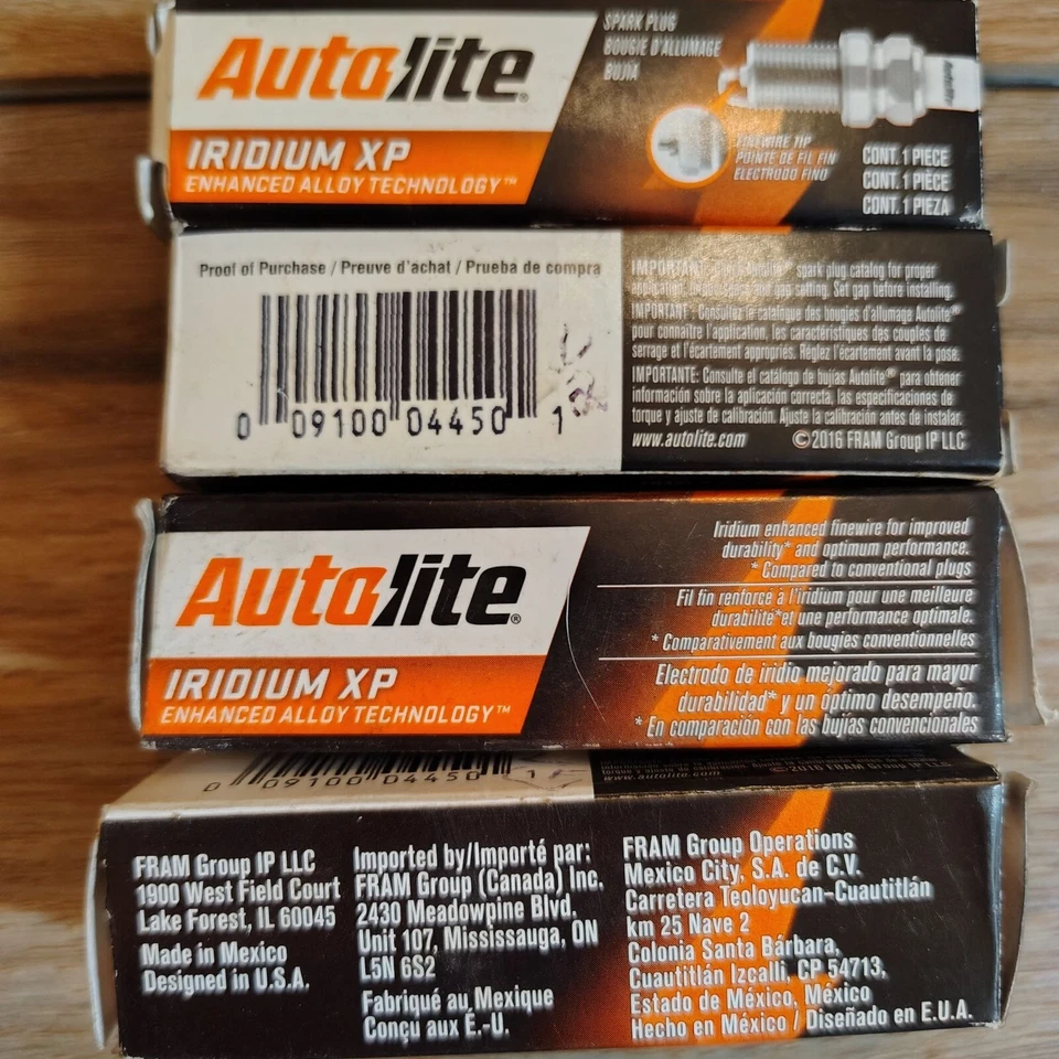 Bujía Autolite Iridium XP XP3923 4pk 7421 41-111 3297 2095 127 12571164 Foto 3 de 4