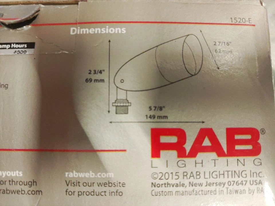 RAB Lighting LFM16A Low Voltage Floodlight, Bronze, New - Image 2 of 4