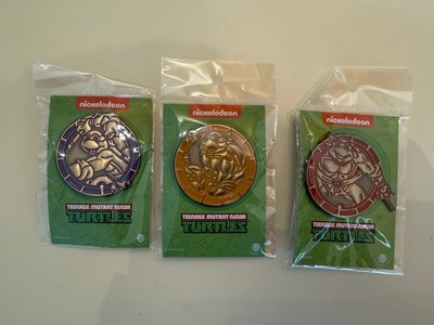 Zen Monkey Studios TMNT Ninja Turtles NYCC Limited Edition Of 500 - Gold Pin Set