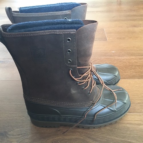 NEU Lacrosse Outdoorsman Gummi Leder Schnee Regen Stiefel herausnehmbare Einlagen Größe 7 - Bild 3 von 7