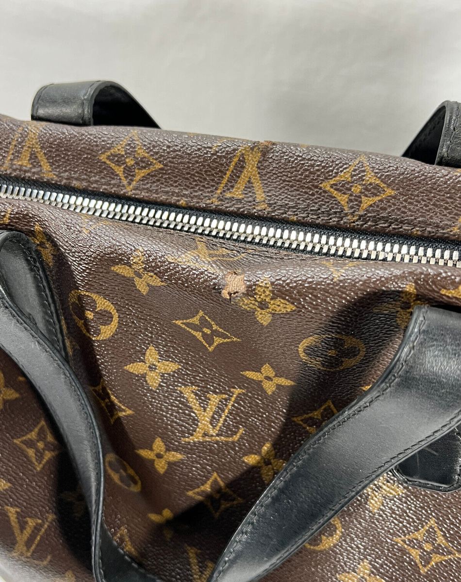Louis Vuitton Monogram Macassar Kitan Tote Shoulder Bag w Louis Vuitton Monogram Macassar Kitan Tote Shoulder Bag w