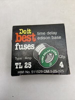 DOIT BEST TIME DELAY TL 25 AMP SCREW FUSE