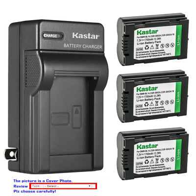 Kastar Battery AC Charger for Leica DIGILUX 1, DIGILUX 2, DIGILUX 3 Camera