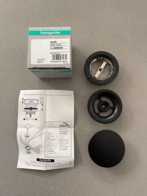 Hansgrohe Axor AXM Ventil 30898367 Ablaufventil Schwarz Matt