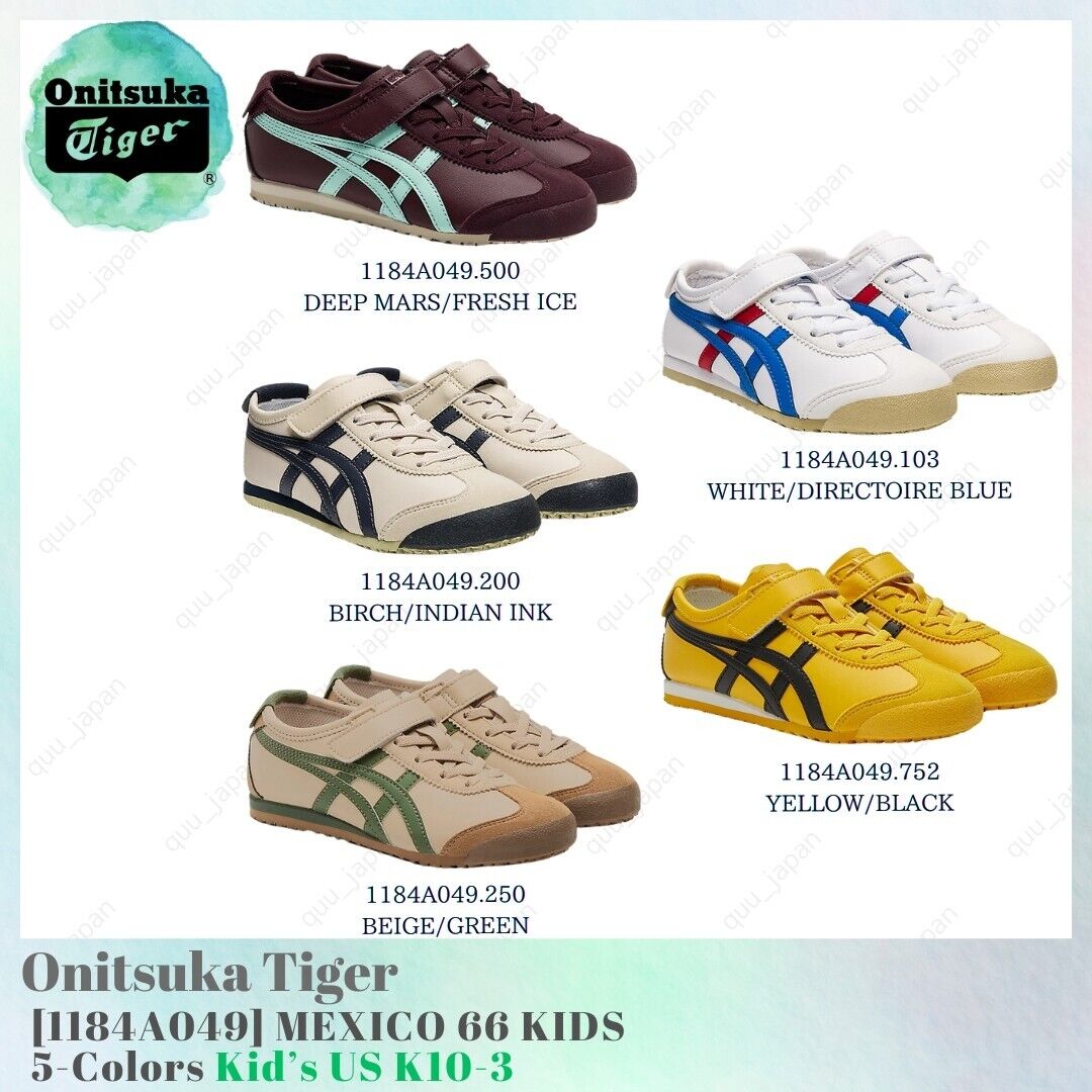 Onitsuka Tiger MEXICO 66 KIDS 1184A049 5-Colors Kid's US K10 Onitsuka Tiger MEXICO 66 KIDS 1184A049 5-Colors Kid's US K10