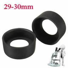 2PCS 29-30mm Microscope Eyepiece Eye Shield Rubber Eye Guards Binocular Eye Cups