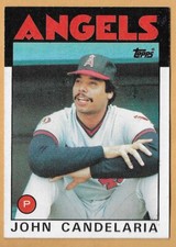 JOHN CANDELARIA ANGELS #140 - TOPPS NM-MT 1986