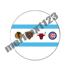 Chicago Sports Golf Ball Marker Blackhawks Bears Bulls Cubs Flag