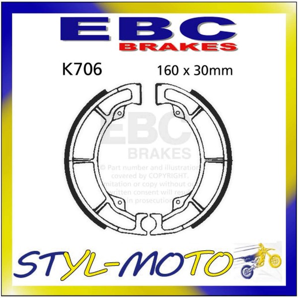 K706 Rachen Hinten EBC Kawasaki KLF 185 1987-image