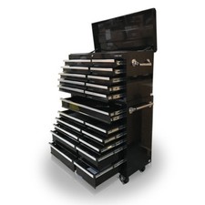 421 US PRO Tools Black Steel Chest Box Snap cabinet tool box FINANCE AVAILABLE