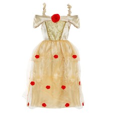 PRINCESS BELLE COSTUME GIRLS FILM MOVIE CHARACTER FANCY DRESS WORLD BOOK DAY