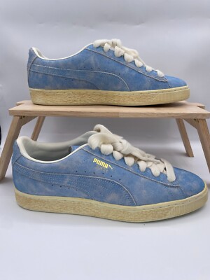 Puma Suede Faded Blue Classic Lifestyle Sneakers Men's 9