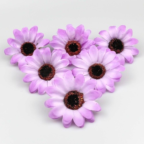 7cm Artificial Silk Sunflower Heads For DIY Wrist Flowers Hairpin Craft Making - Picture 9 of 21