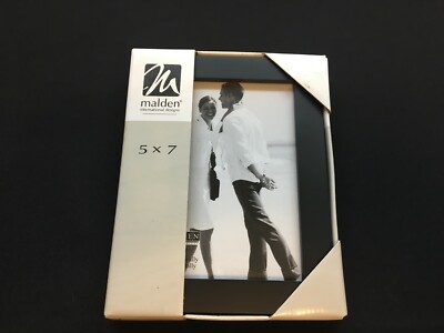 Malden International Designs Black Wooden Frame 5 x 7 ~ New in Box