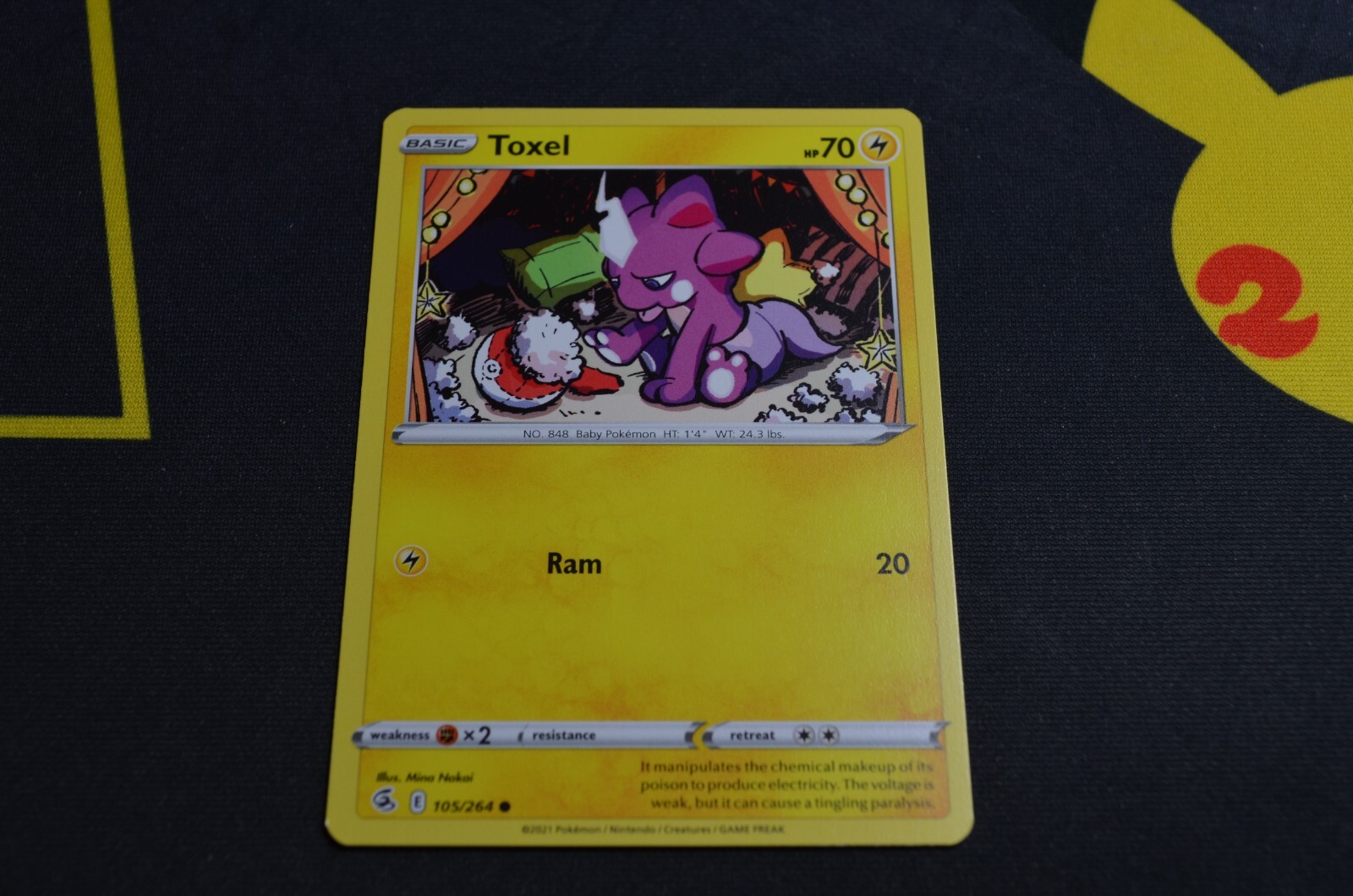 POKEMON FUSION STRIKE TOXEL 105/264 NM/Mint PACK FRESH