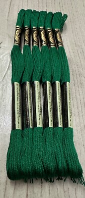Broccoli Green #3818 DMC Mouline Special 25 Embroidery Floss 8M Lot of 6