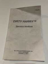 flipper Dirty Harry manuel operators handbook