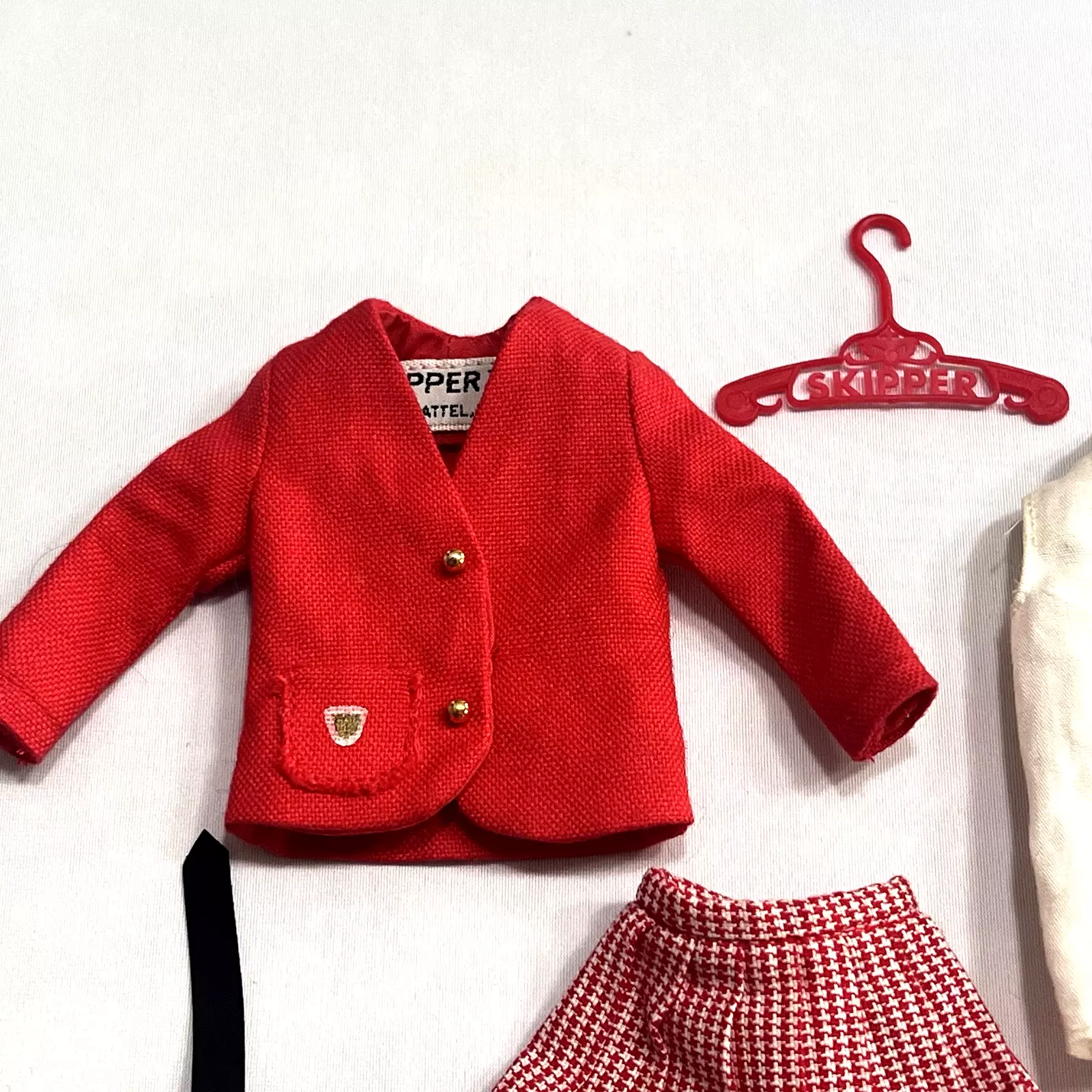 mattel vintage school girl skirt top shoes strap apple 