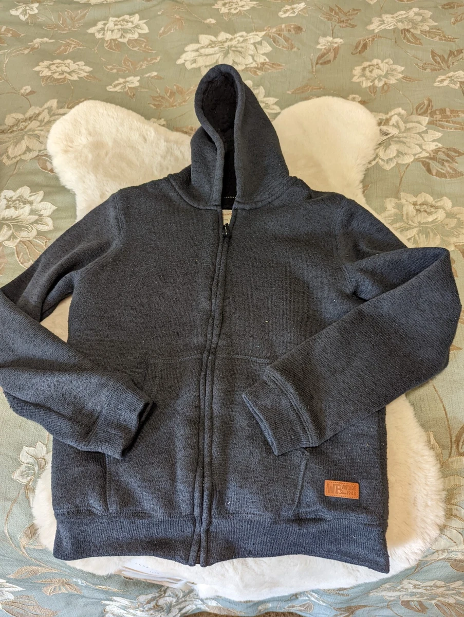 Weatherproof Vintage Brand Boys Sherpa Lined Full Zip Hoodie L 14 16