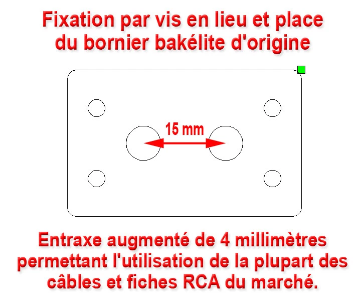 KIT UPGRADE CONNECTIQUE RCA / CINCH REVOX B77 - ENTRAXE OPTIMISÉ FICHES HQ - Photo 3/4