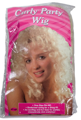 Fun World Curly Party Hair Wig Party Prop Photobooth Halloween Costume NIP