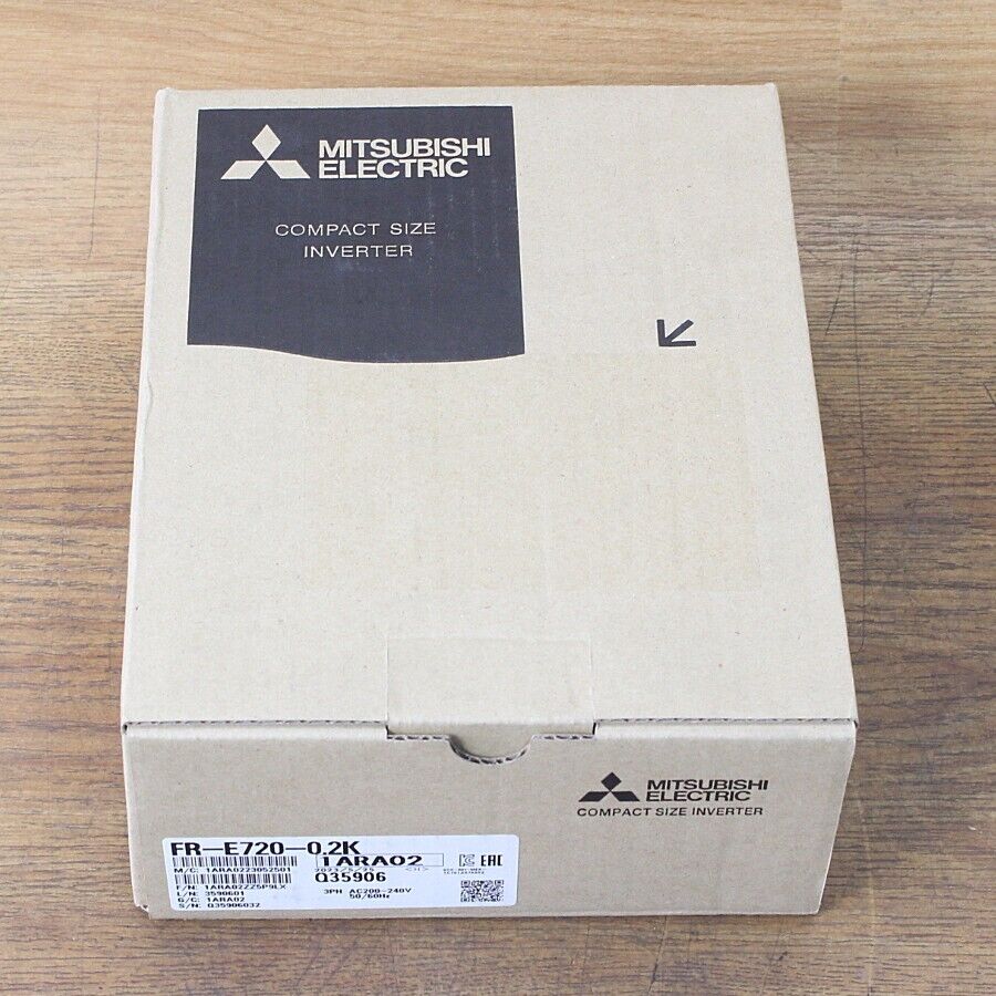 Mitsubishi FR-E720-0.2K FRE72002K Inverter VFD 0.2kW 3-Phase Mitsubishi FR-E720-0.2K FRE72002K Inverter VFD 0.2kW 3-Phase