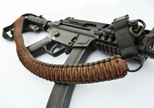 60" Tactical 550 Paracord Gun Rifle Bow Shotgun Sling 1 or 2 Point ALLIGATOR