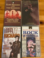 FOUR Cliff Richard VHS VIDEO The 40th Anniversary Concert Rock Australia Shadows
