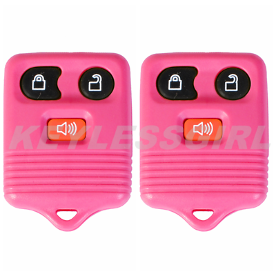 New Pink Replacemnt Entry Car Control Remote Keyless Key Fob For CWTWB1U345 3btn 