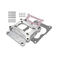 Universal Q-Jet Flange Carburetor Adapter  Barrel to 4 Barrel Spread Bore