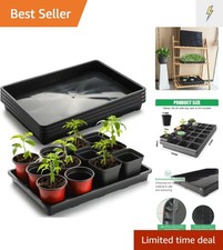 5 Pack Nursery Potting Tray, Carrying and Holding Plant Tray for Seeds Starti...