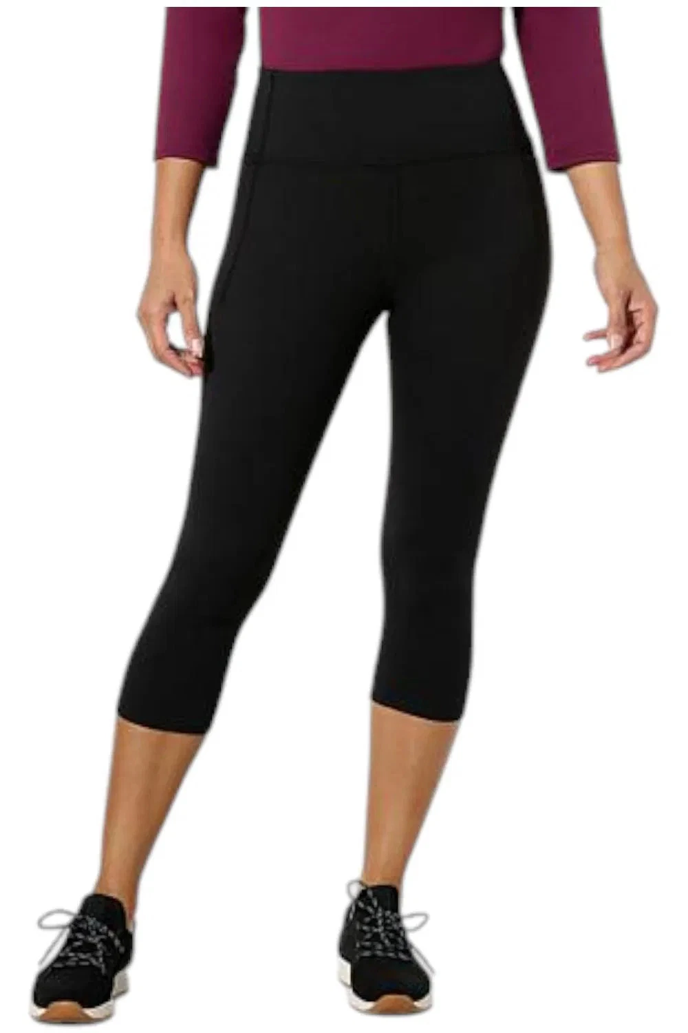 Joy Performance Women's Luxe Capri w/Perfect Pockets Black