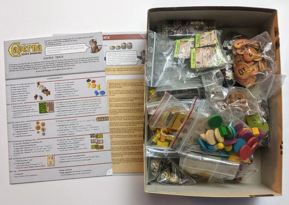 Caverna - The Cave Farmers Game + Forgotten Folks & Fanatic Fiends Expansions - Image 3 of 4