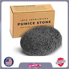 Natural Pumice Stone for Feet -Lava Foot Exfoliator Scrubber Pedicure Tools, 1Ct
