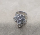 Vintage Juhls Kautokeino Sterling 925 Silver  Ring Norway Norwegian Signed 7.25