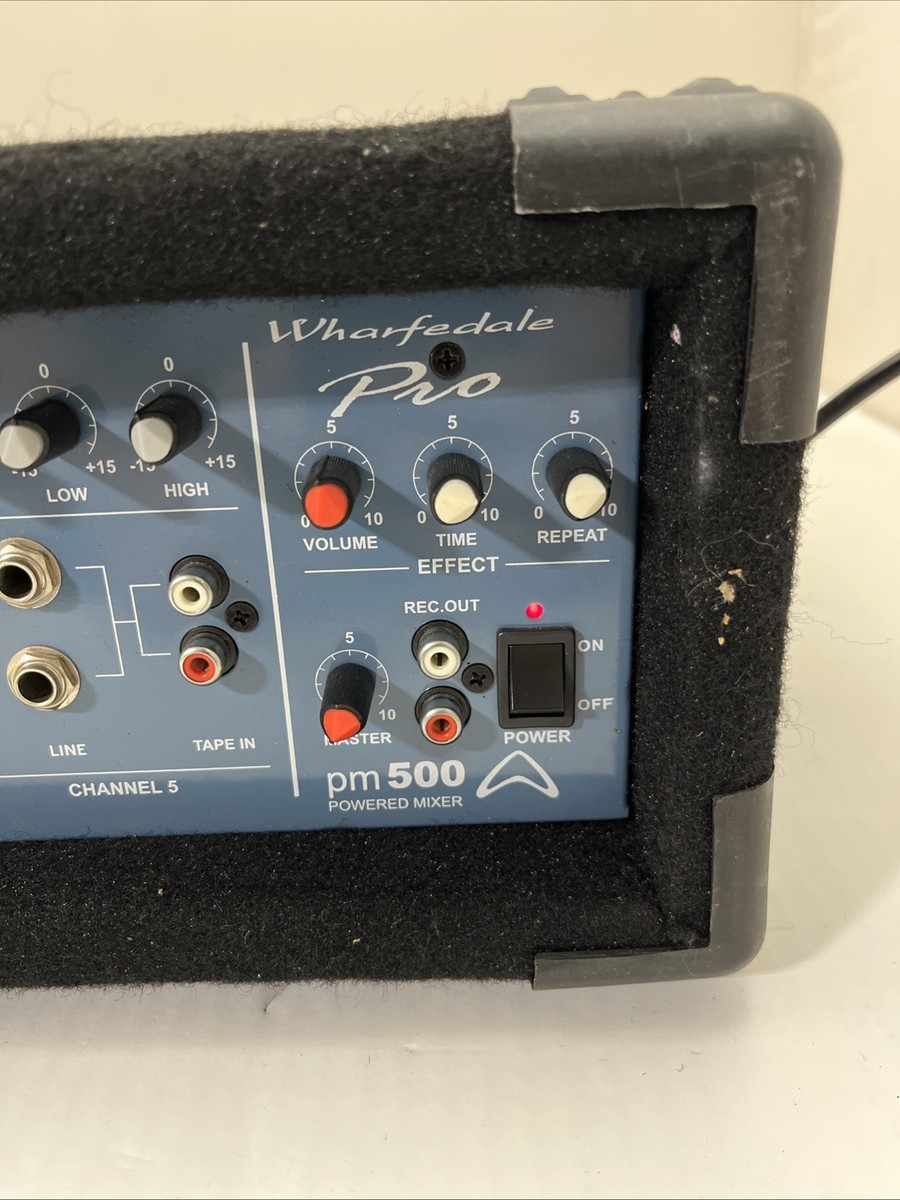 Wharfedale Pro PM-500 120 Watt 4 Channel Powered Mixer RARE