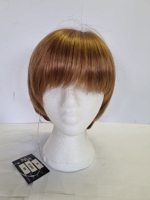 Kurzer Ingwer gerade geschichteter Bob mit Fransen - Haarausfall Alopezie REF 0266