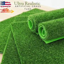Soft Touch Artificial Grass Flocked Turf Pet & Kid Safe Indoor Outdoor Lawn