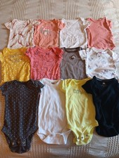 Lot of 12 Newborn Baby Girl Infant Clothes Mixed Colers