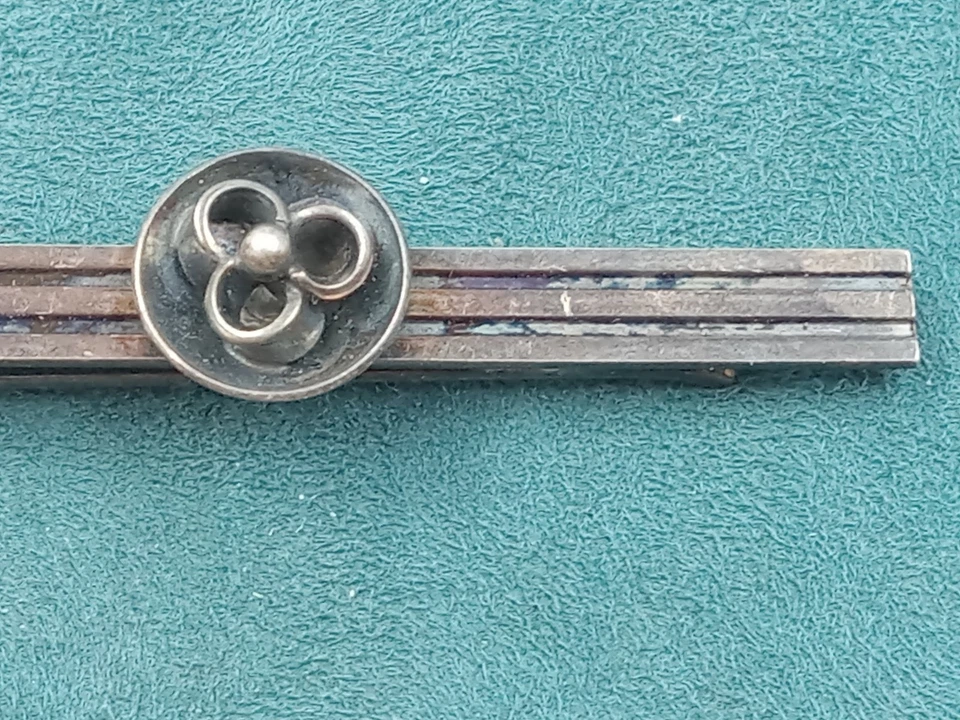 Rare Signed Niels Erick From Denmark Sterling Silver tie bar - Image 2 of 4