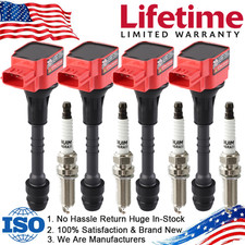 Set Of 4 Ignition Coilspark Plug Pack For 2002-2006 Nissan Sentra L4 1.8l Uf351 Set Of 4 Ignition Coilspark Plug Pack For 2002-2006 Nissan Sentra L4 1.8l Uf351