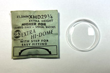 XHD 29 1/4 EXTRA HIGH DOME ROUND PLASTIC WATCH CRYSTAL 31.3mm