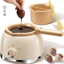 Chocolate Melting Pot Candy Melts Melter with 2 Insert Pots and Spatula, 4 Cu...
