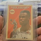 Fleer Tradition 2000-01 David Robinson Auto #68 San Antonio Spurs