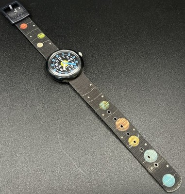 Flik Flak SOLAR SYSTEM Unisex Kids 8  Watch Model ZFPNP097, New Battery