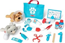Melissa  Doug Examine and Treat Pet Vet Play Set, 24-Piece Animal Doctor Playse