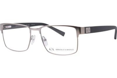 Armani Exchange AX1019 6020 Eyeglasses Men's Matte Silver Full Rim 54mm