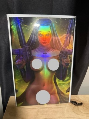 Sun Khamunaki Murder Nun #1 Full Naughty Virgin Foil LTD 15
