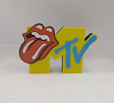 MTV Logo Sign Signage Desk Shelf Art Home Decor MANY COLOR VARIATIONS / Pizza